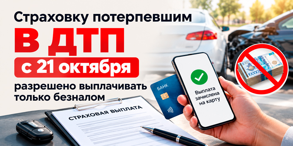 В Казахстане меняются правила страховых выплат по ОСГПО: только на банковский счёт